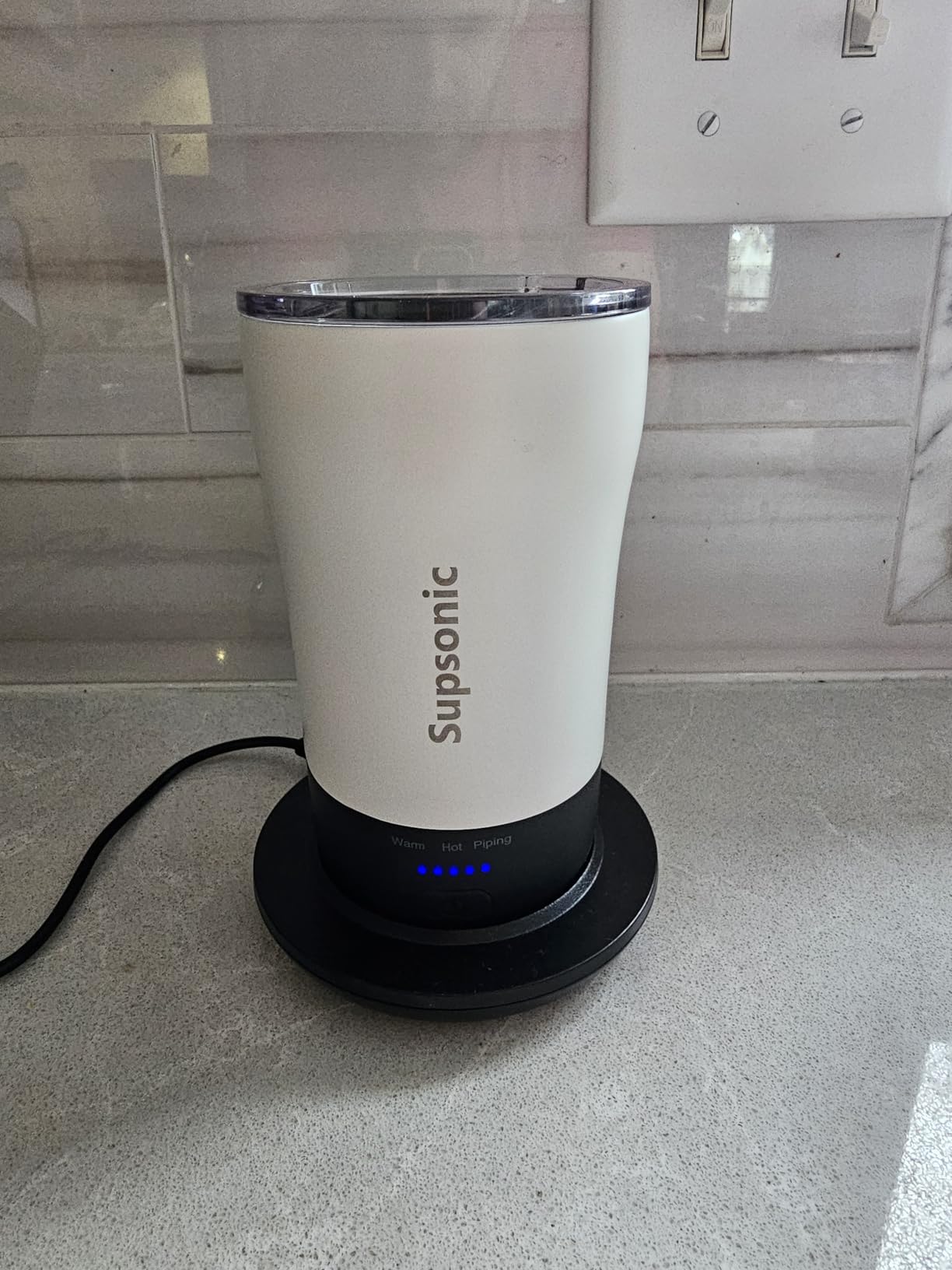 Supsonic Heated Coffee Mug, 14oz Smart Constant Temperature Travel Mug (S1) | Heat and keeps coffee warm, Stainless steel, 3-Temp settings, Auto-off, Fits cup holder, Ideal gift for home office commute customer photo 1