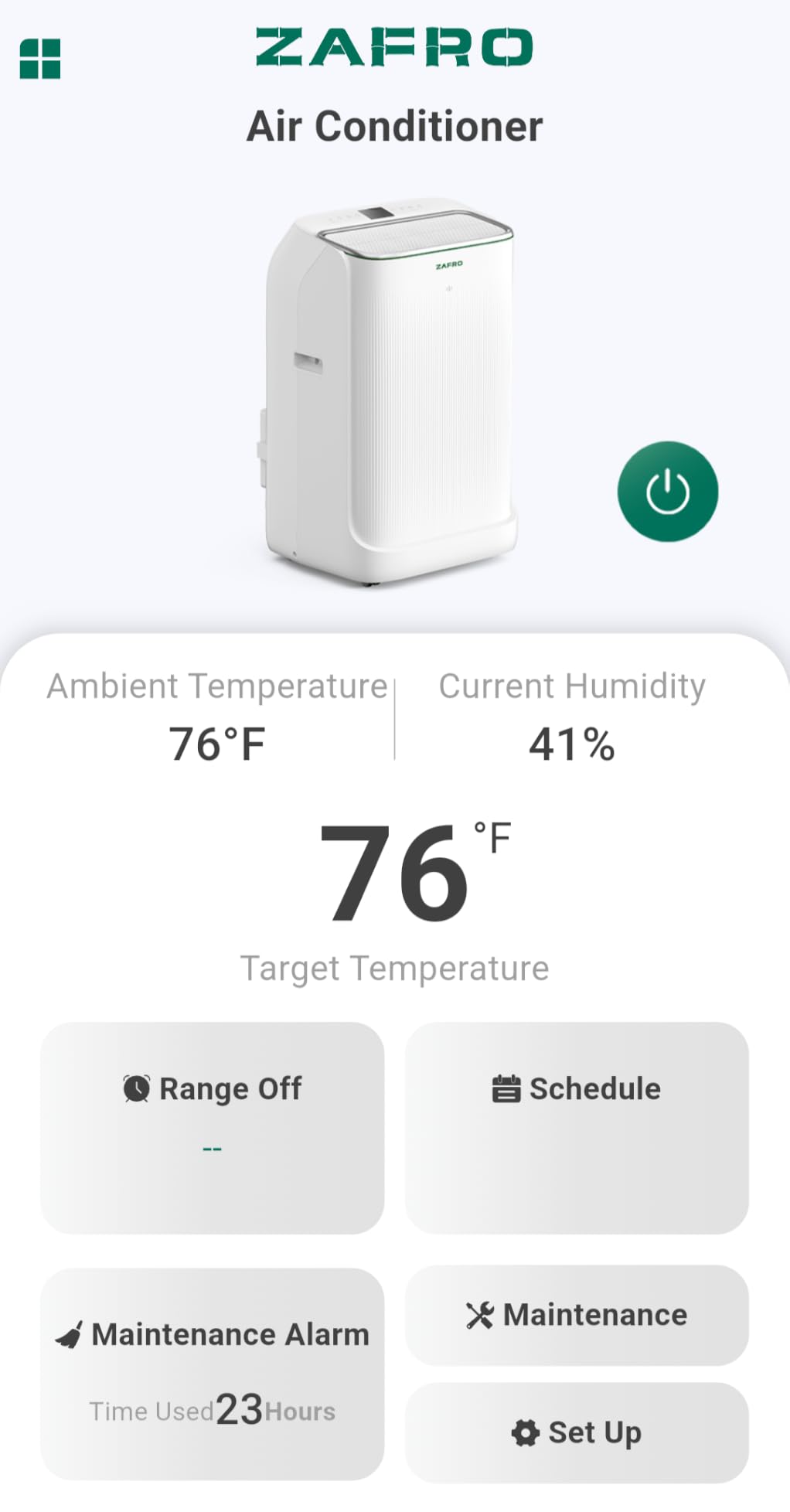 ZAFRO Smart Inverter Portable Air Conditioners, 14000 BTU (10000 BTU SACC) customer photo 1