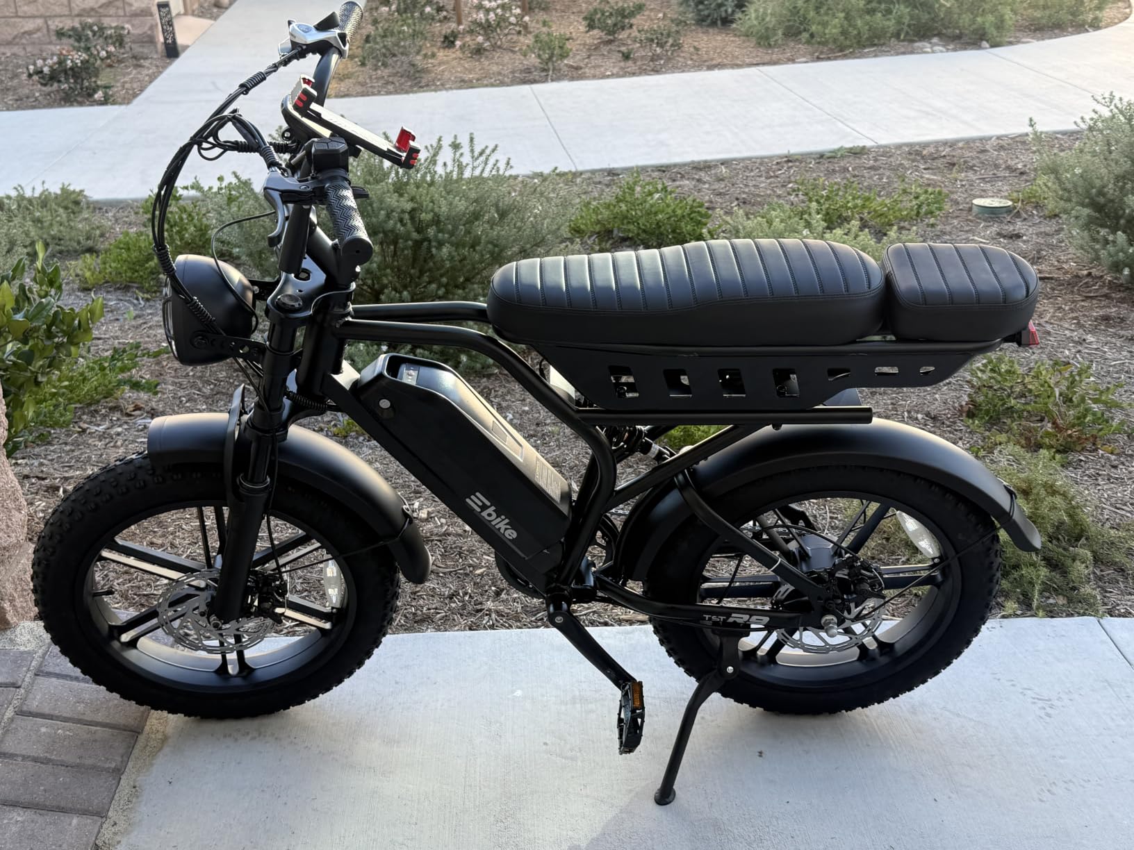 Electric Bike for Adults,48V15Ah Removable Battery Retro Ebike,Suspension customer photo 1