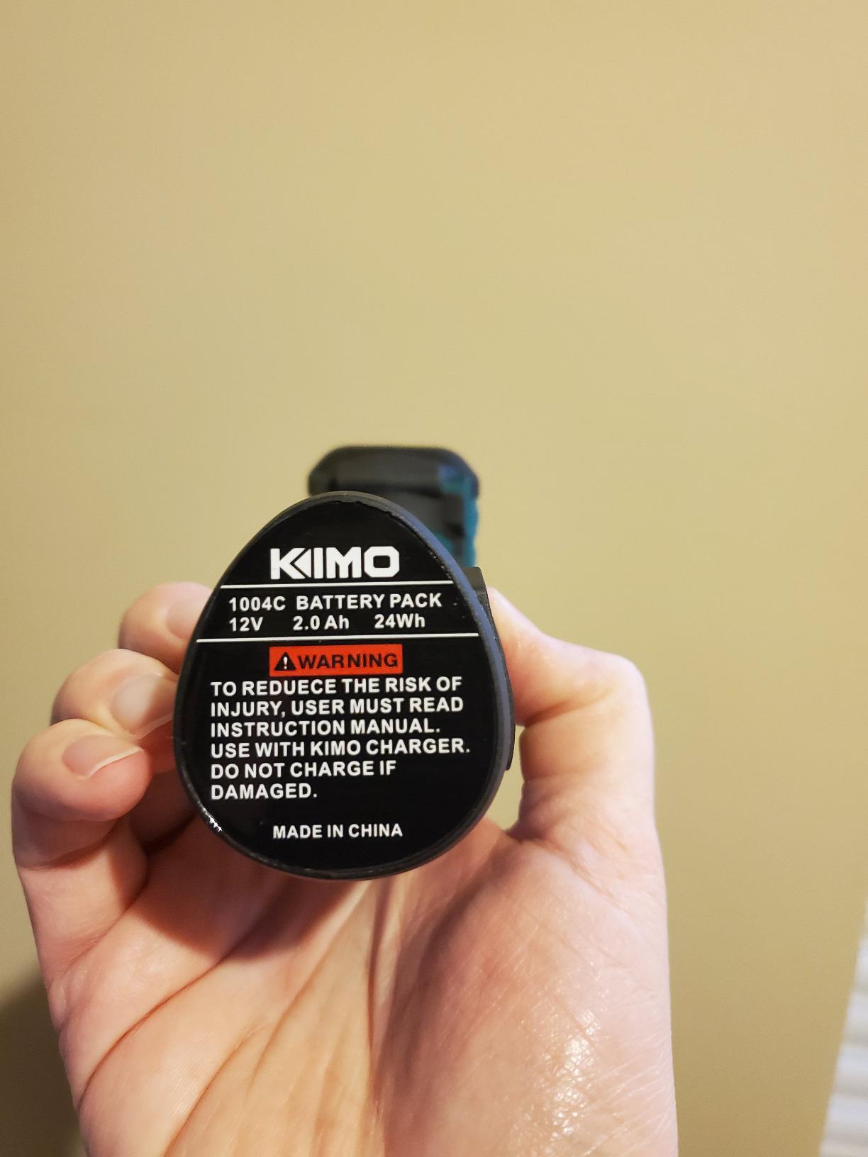 KIMO Impact Wrench 1/2 Cordless, Impact Gun for Car Tire, 20V Impact Driver | 550N.m (410ft-lbs), 4000RPM/3500IPM , 4 Sockets, 9-Piece Drill& Driver Set, Safety Lock, Variable Modes, 4000mAh Battery customer photo 1