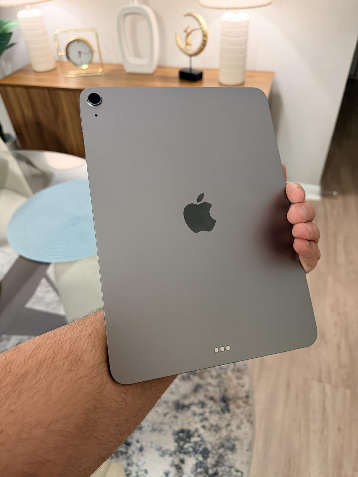 Apple iPad Air 11-inch (M4): Liquid Retina Display, 128GB, 12MP Front/Back Camera, Wi-Fi 7 with Apple N1, Touch ID, All-Day Battery Life — Blue customer photo 1