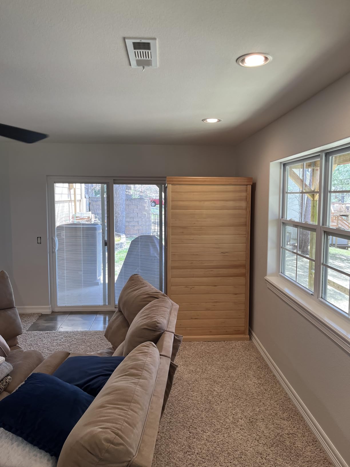 Kanlanth 1 Person Sauna, Low EMF Far Infrared Indoor Dry Sauna Room, 905W customer photo 1