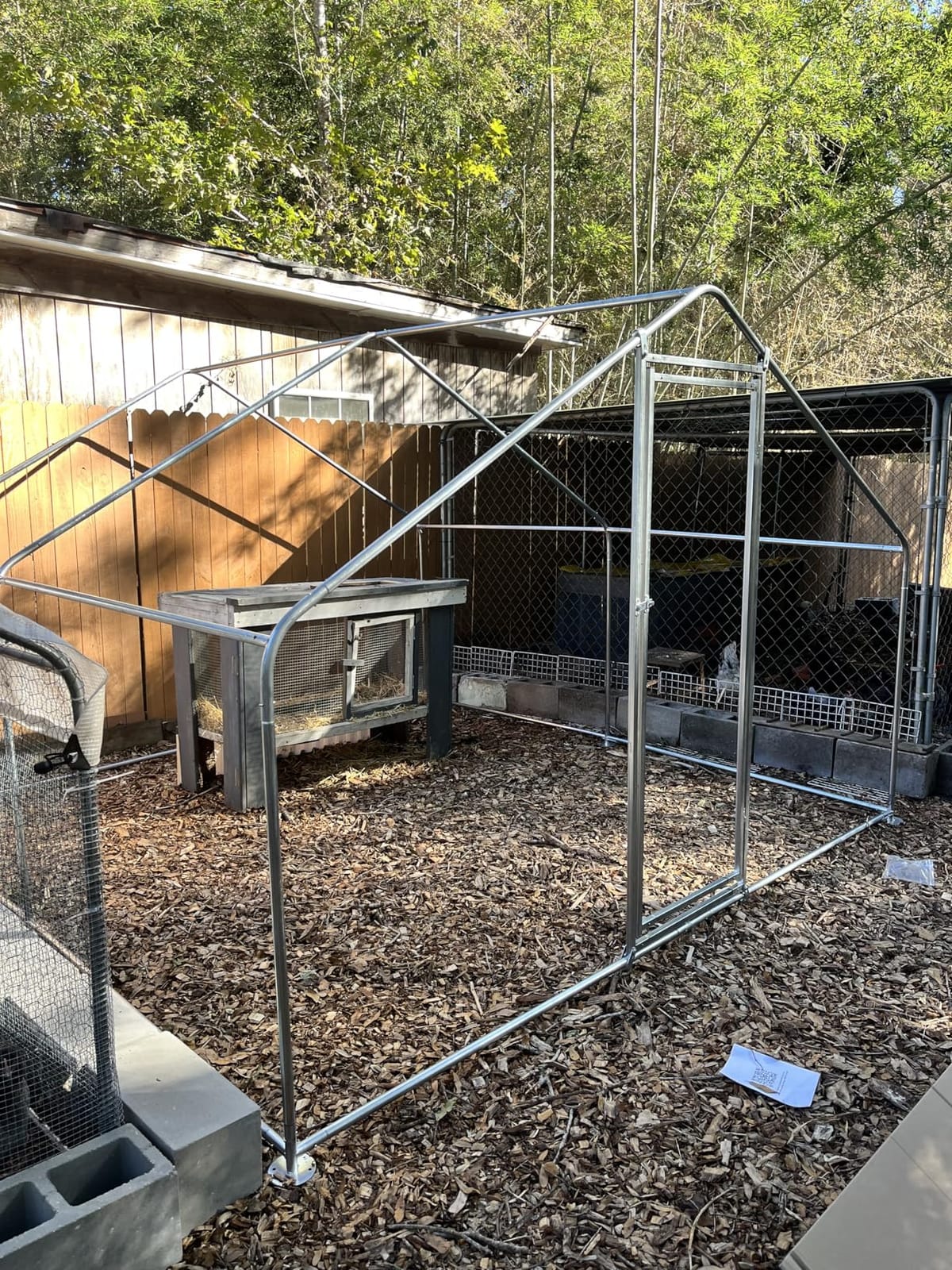 Metal Chicken Coop with Hardware Cloth, Walk-in Poultry Cage for Hen Duck customer photo 1