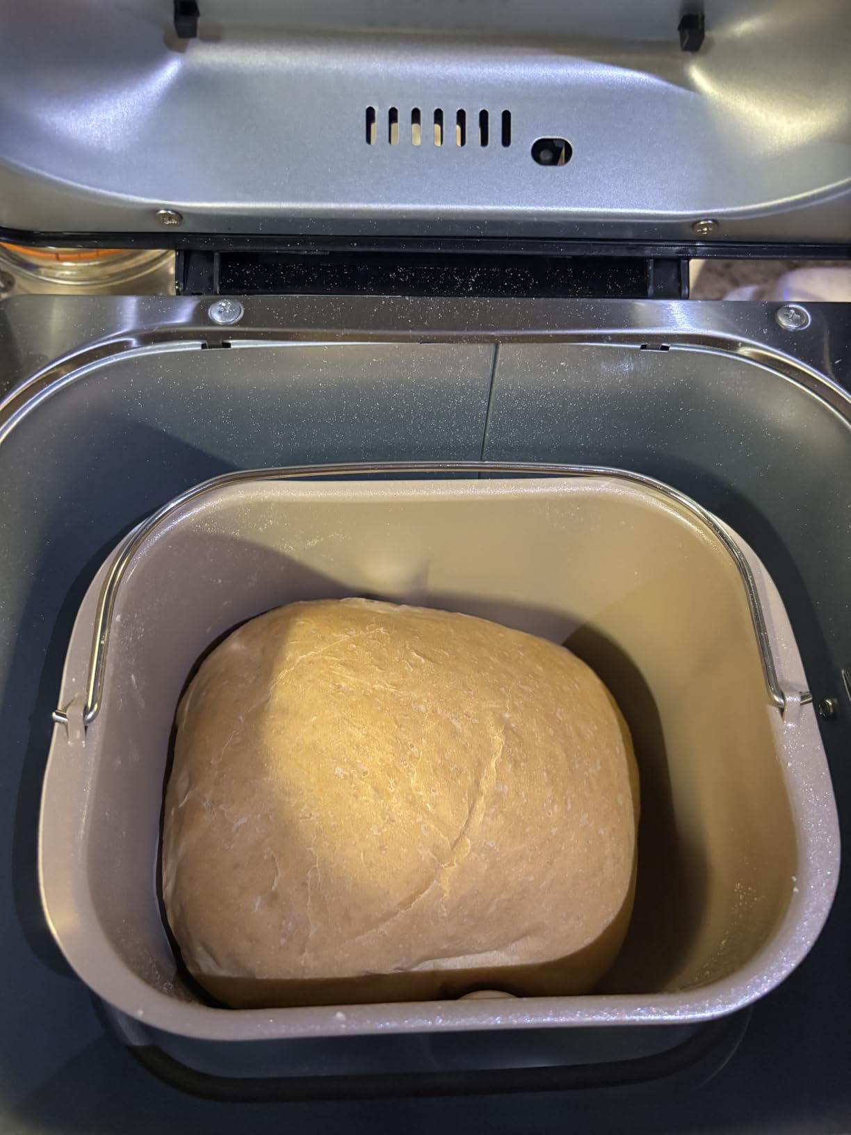 KBS 2.2LB Bread Maker, Automatic Bread Machine with Healthy Ceramic Nonstick Pan, Auto Nut Dispenser, 17-in-1 Programs for Gluten-Free & Sourdough, Touchscreen, 15H Delay Timer, White Stainless Steel customer photo 1