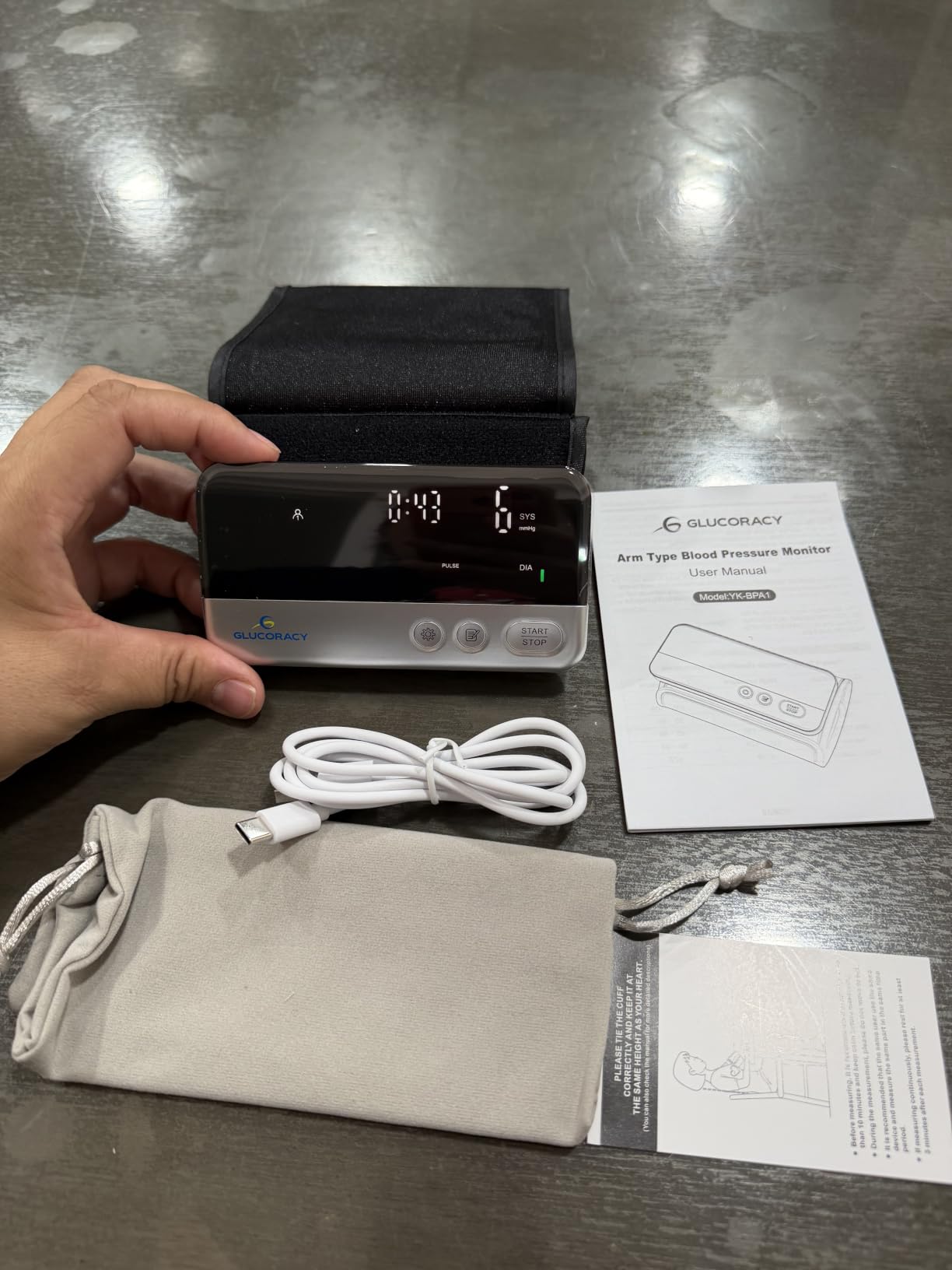 Glucoracy Upper Arm Blood Pressure Monitor,BP Cuff 8.6