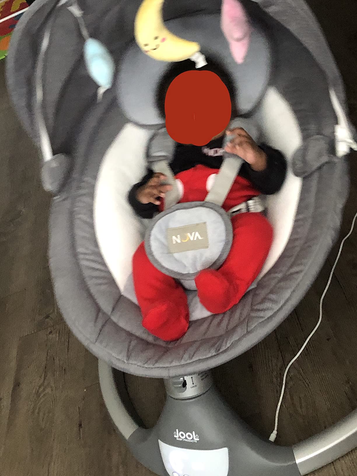 Jool Baby Nova Baby Swing for Infants – Bluetooth Music, Remote (Oatmeal) customer photo 1