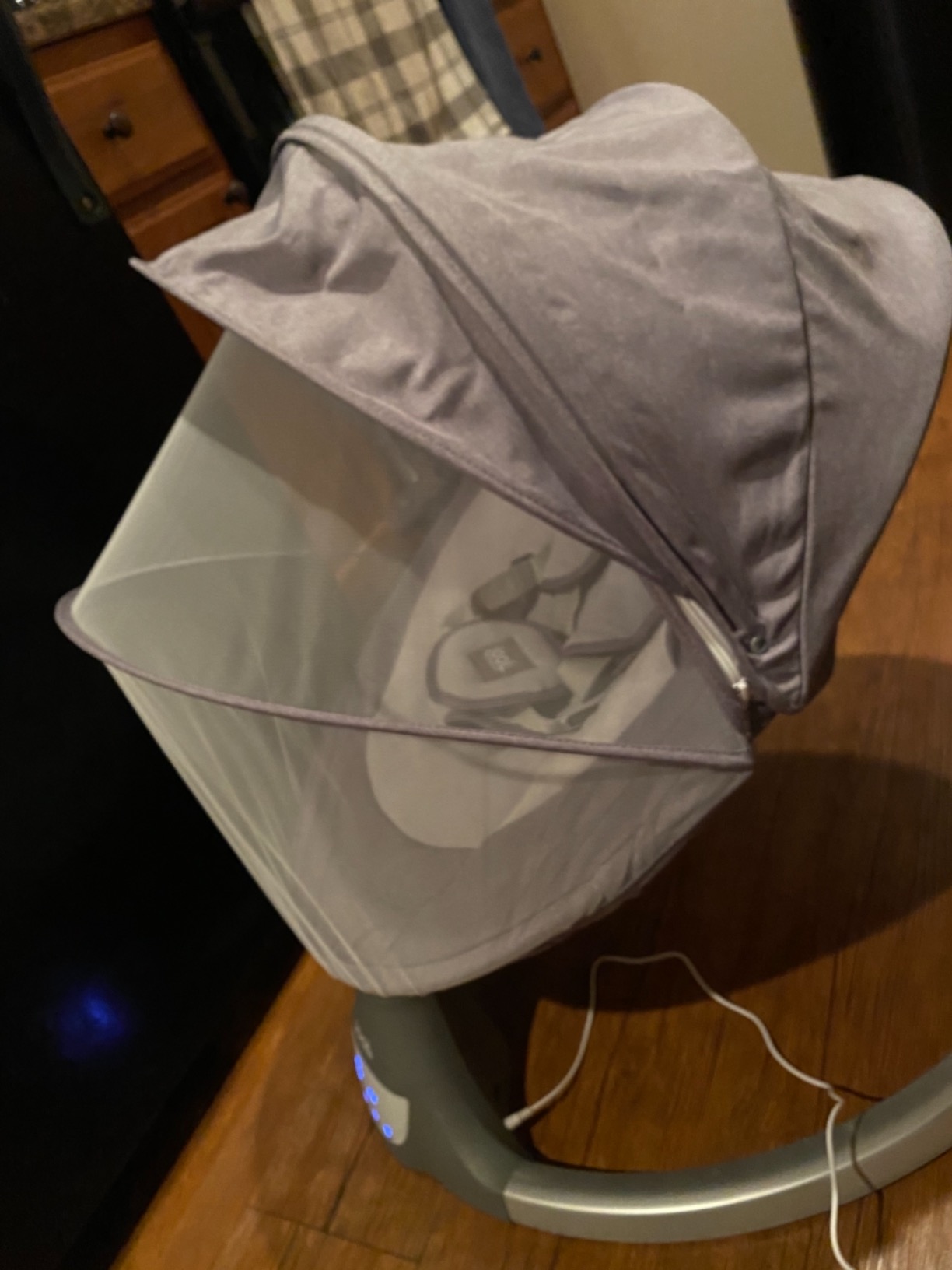 Jool Baby Nova Baby Swing for Infants – Bluetooth Music, Remote (Oatmeal) customer photo 2