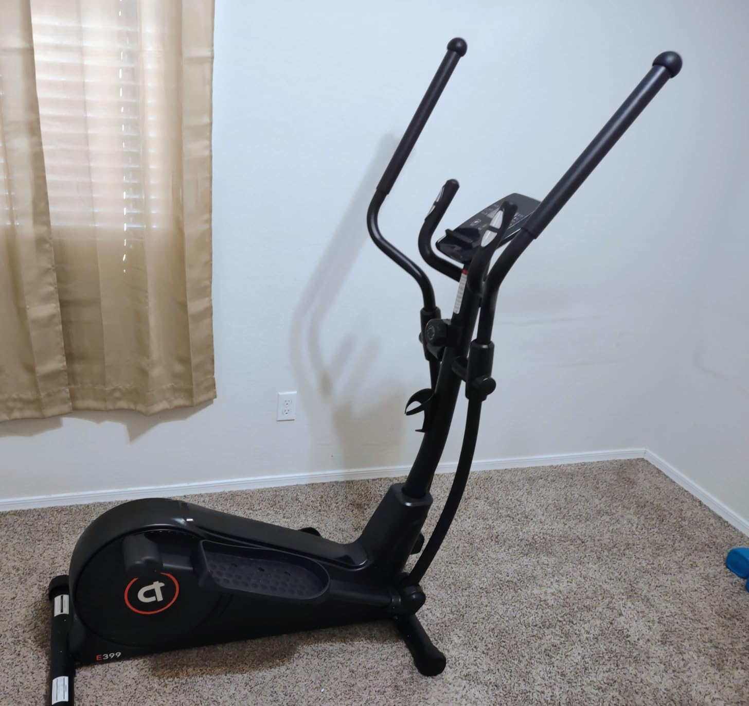 pooboo Elliptical Machine, Elliptical Exercise Machine with 16-Level Resistance&Quiet Magnetic Driving System, Elliptical Machine for Home with LCD Monitor,15-17IN Stride,350LB Capacity customer photo 1