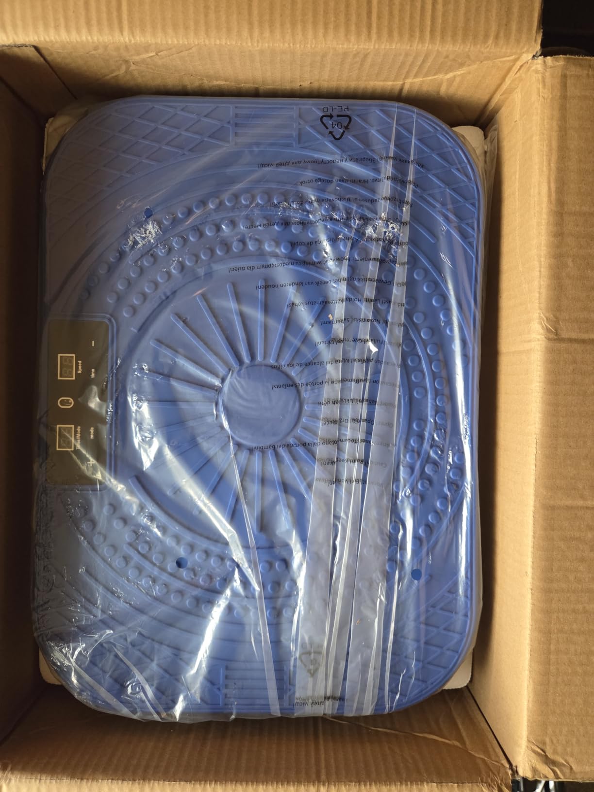 Homesy Vibration Plate Exercise Machine for Lymphatic Drainage | 2 Resistance Bands and Remote, LED display, Fat Burning, Supports up to 300 lbs, Compact for Home Workouts customer photo 1
