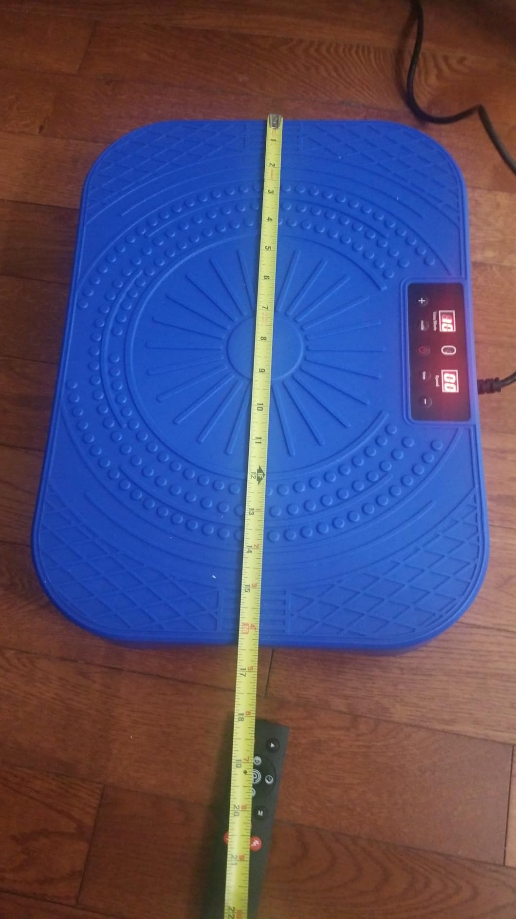 Homesy Vibration Plate Exercise Machine for Lymphatic Drainage | 2 Resistance Bands and Remote, LED display, Fat Burning, Supports up to 300 lbs, Compact for Home Workouts customer photo 2