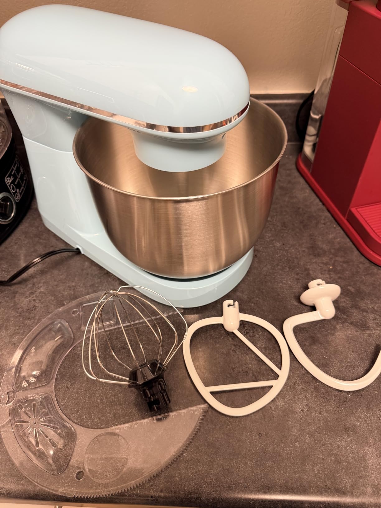 OLIXIS 4.2 Qt Stand Mixer, 10-Speed Tilt-Head Electric Mixer for Baking | Include Dough Hook, Whisk, Flat Beater & Splash Lid, 10 Speeds Handle Cakes, Cookies & Bread Dough, Compact, Easy-Clean Bowl customer photo 2