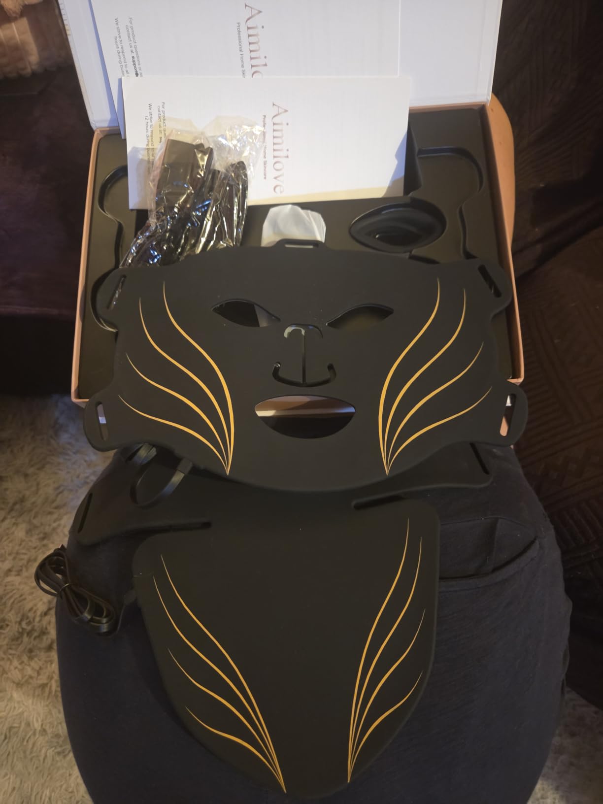 Red Light Therapy Mask for Face & Neck, 4 Modes, 850nm NIR customer photo 2