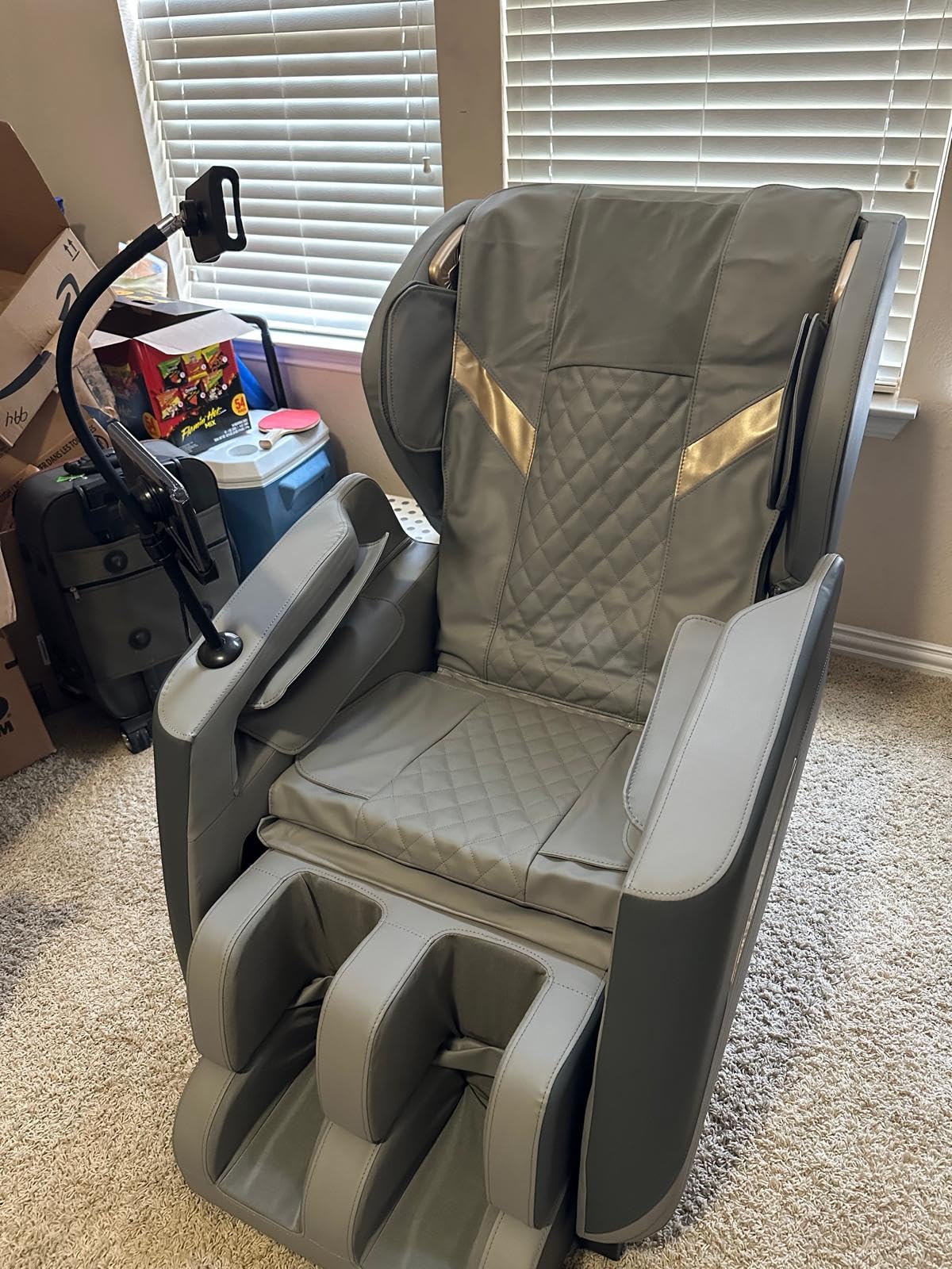 Zero Gravity Massage Chair Full Body Recliner, 16 Fixed Rollers | 10 Airbags, 5 Auto Programs, Foot Massage, Touchscreen Controller, Bluetooth Speaker, Heated, Ambient lighting for Home Spa customer photo 1