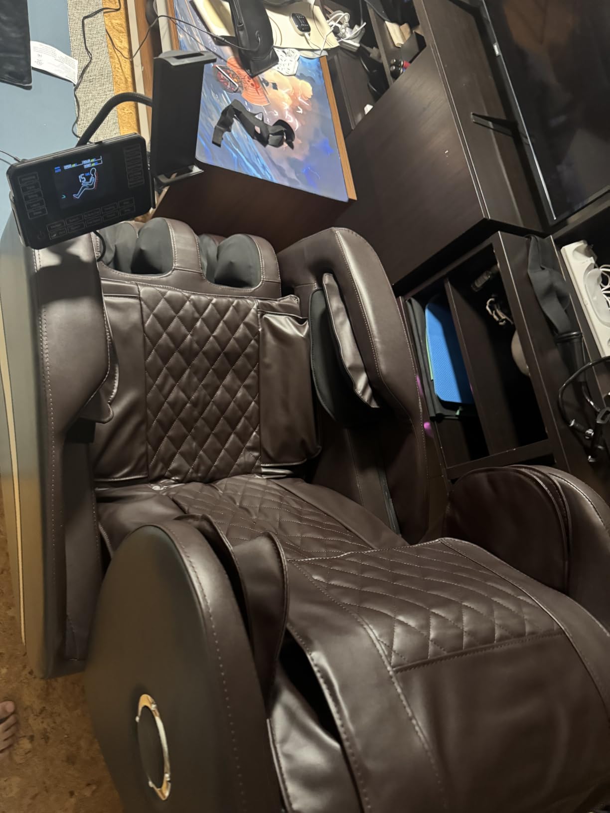 TLIFE Massage Chair Full Body Zero Gravity Recliner 14 Fix Rollers, Black customer photo 1