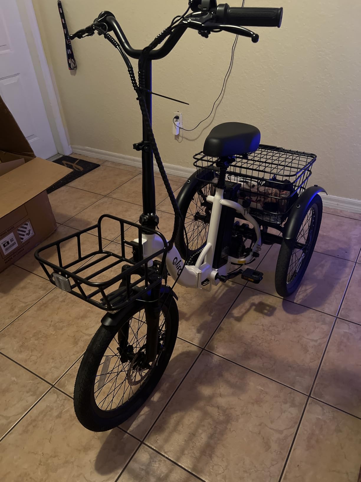 Qlife Electric Bike for Adults, 1200W Peak Brushless Motor Folding Electric Trike, 48V Removable Battery, 18