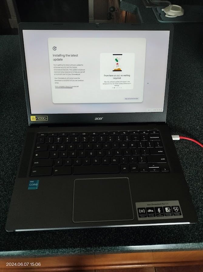 Acer Chromebook Plus Spin 714 2-in-1 Laptop with Google AI, Intel Core Ultra 5 115U, 14 WUXGA IPS Touch, 8GB LPDDR5 256GB SSD, Backlit KB Wi-Fi6E Chrome OS Steel Gray, w/Stylus Pen, W/GaLiMu customer photo 1