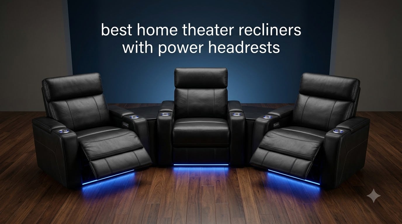 best home theater recliners with power headrests