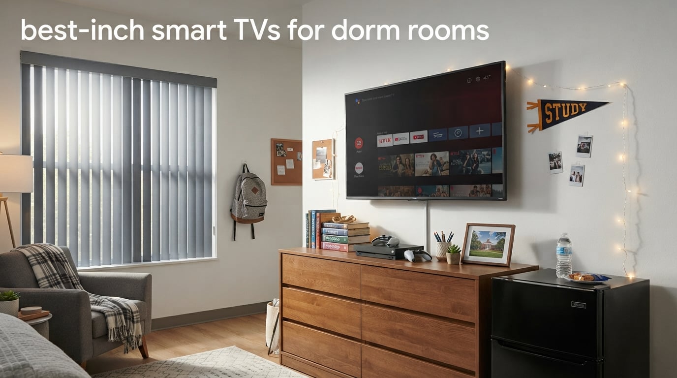 best 43-inch smart TVs for dorm rooms