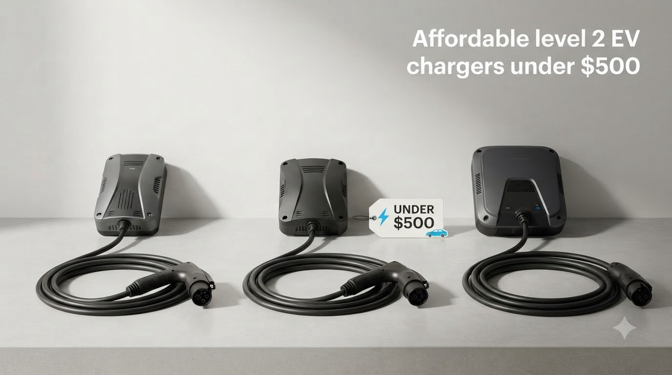 Affordable level 2 EV chargers under $500