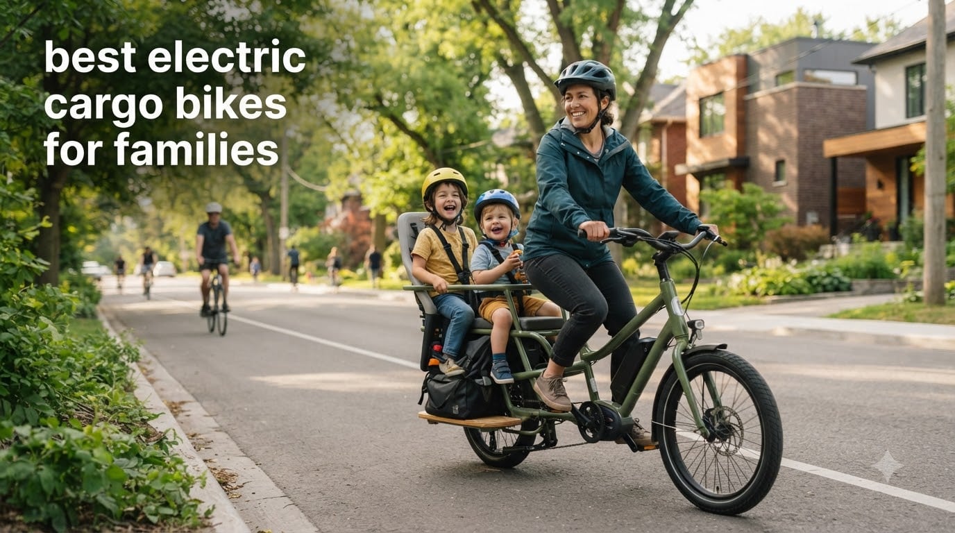 best electric cargo bikes for families