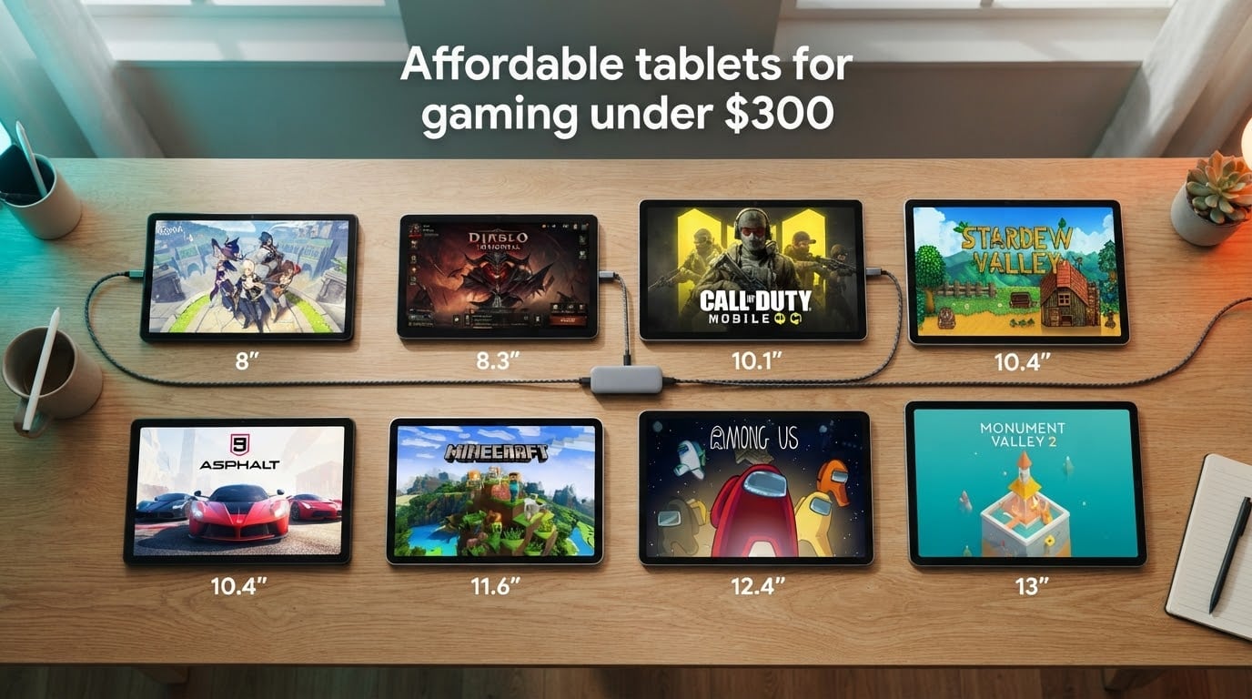 Affordable tablets for gaming under $300