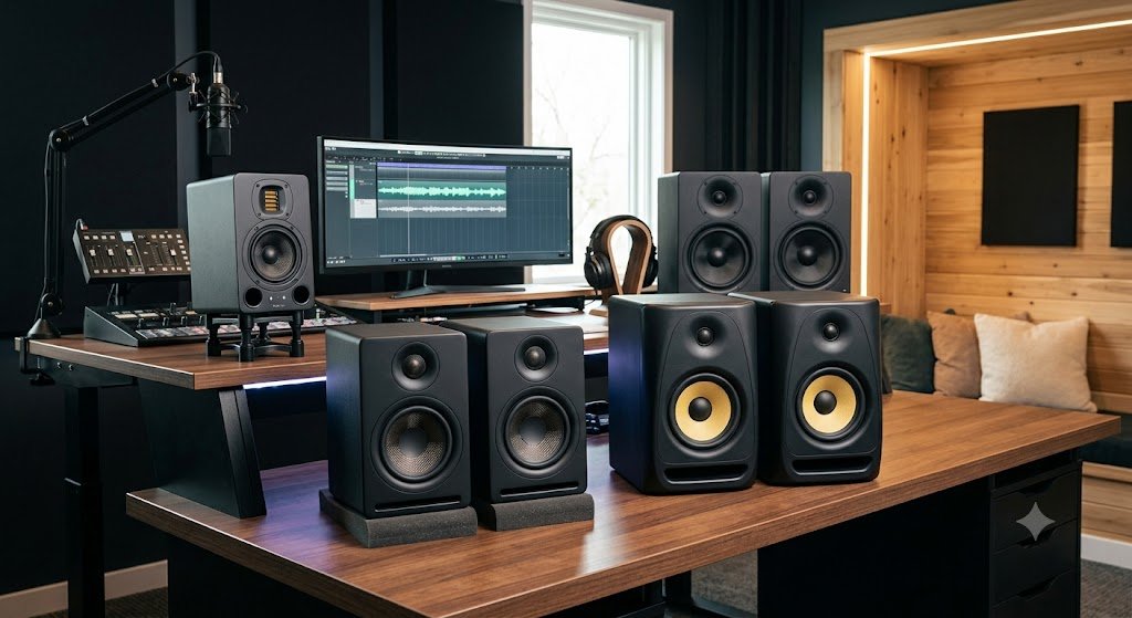 Top powered studio monitors for creators