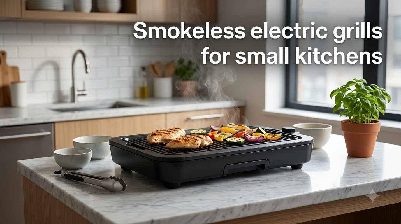 Smokeless electric grills for small kitchens