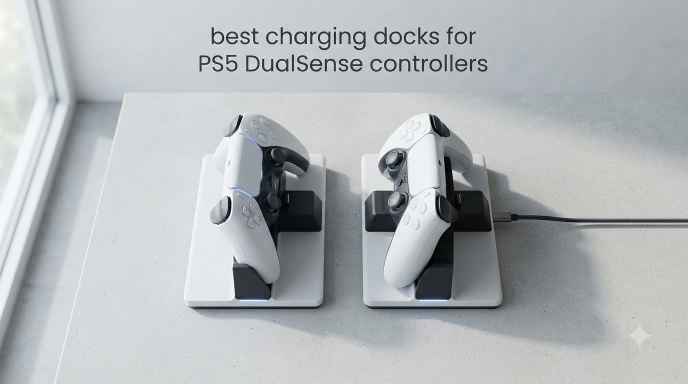 best charging docks for PS5 DualSense controllers