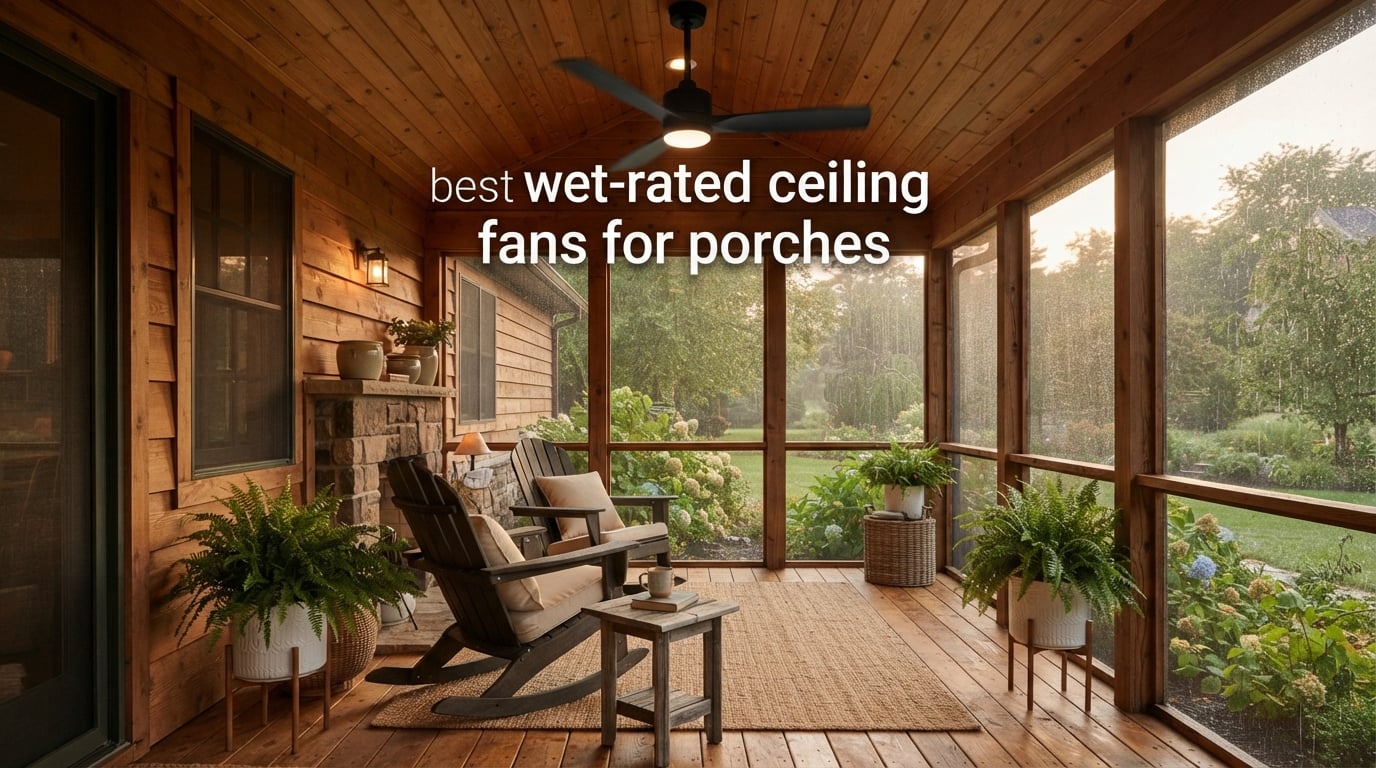 best wet-rated ceiling fans for porches