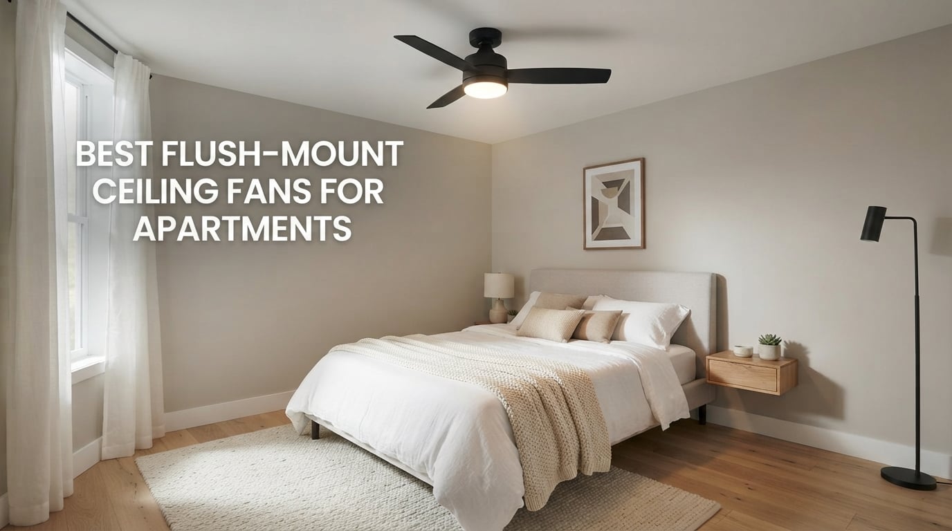 best flush-mount ceiling fans for apartments