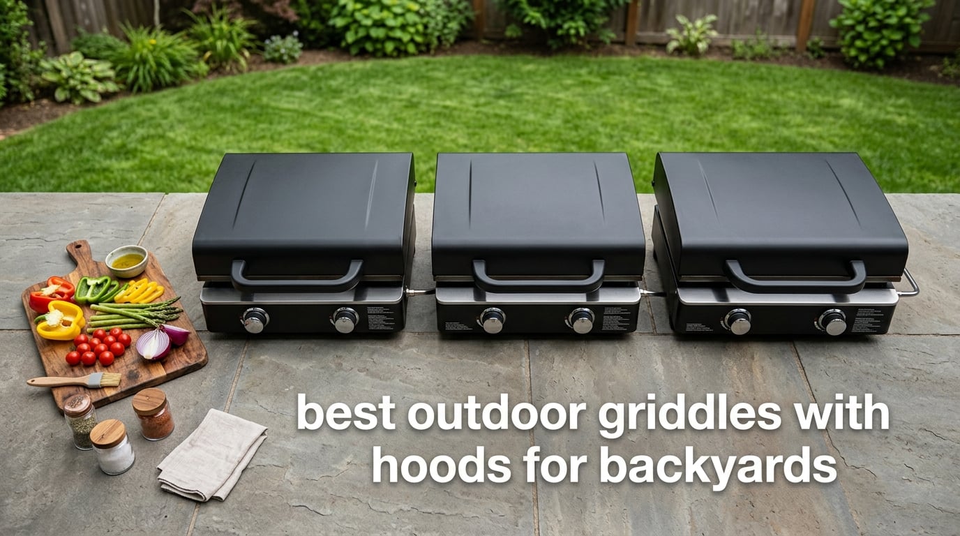 best outdoor griddles with hoods for backyards