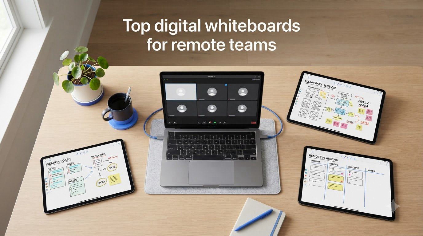 Top digital whiteboards for remote teams