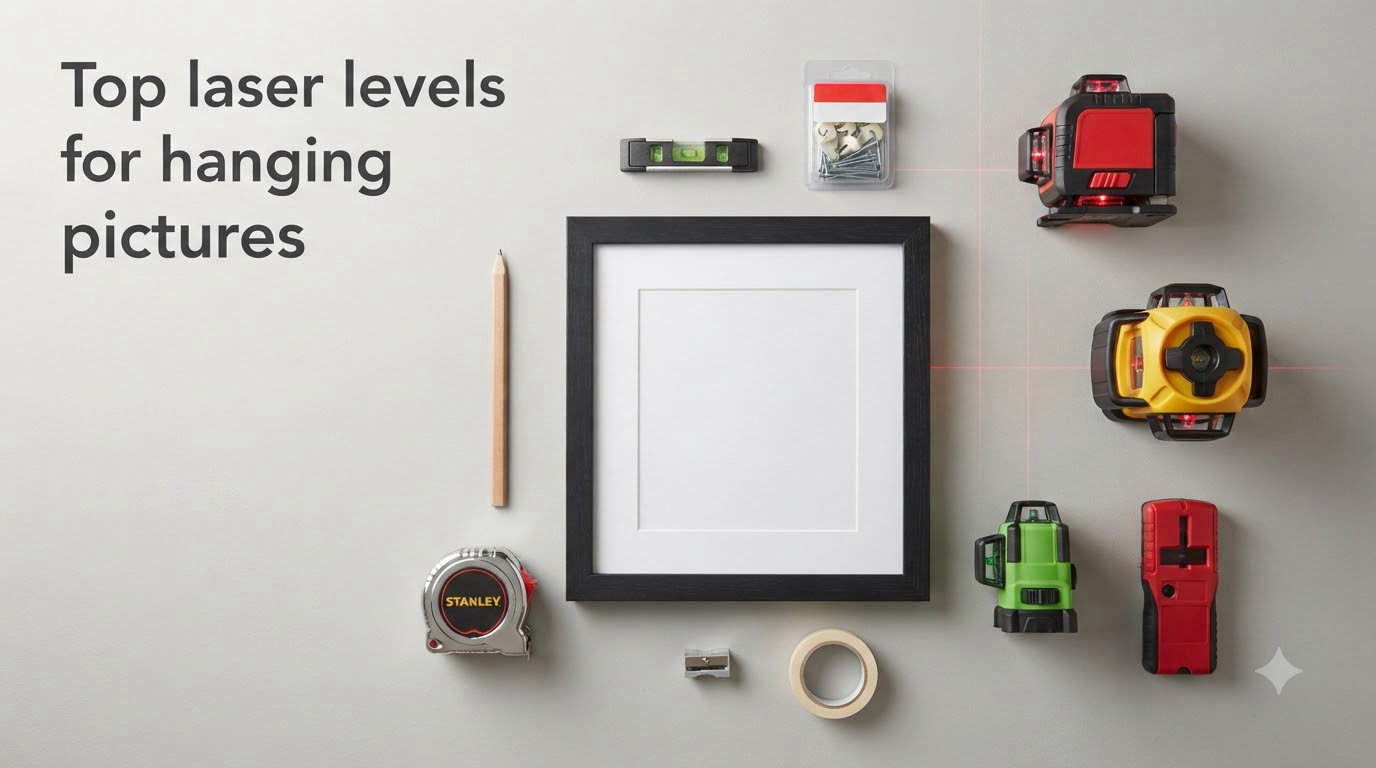 Top laser levels for hanging pictures