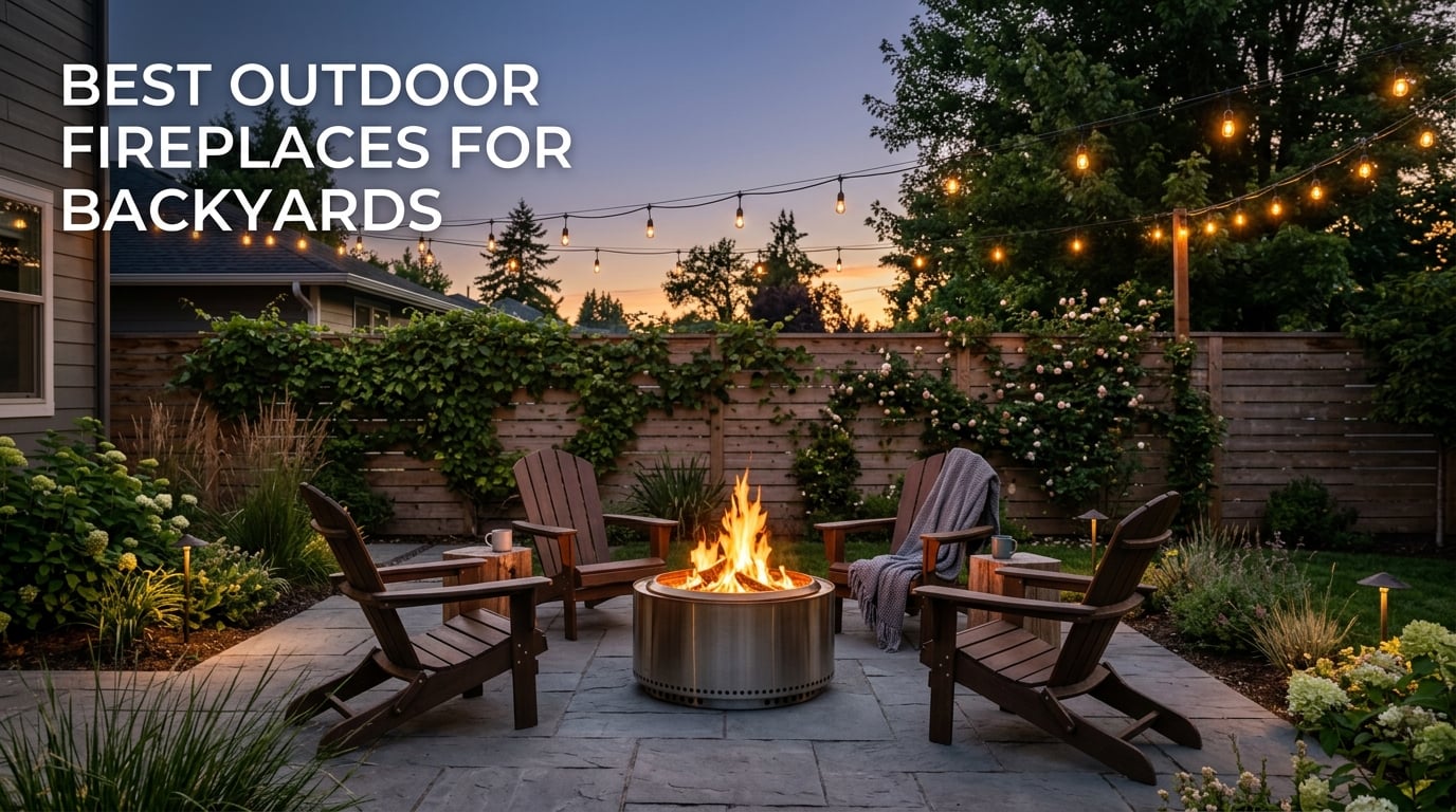 best outdoor fireplaces for backyards