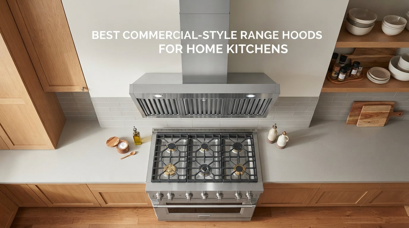 best commercial-style range hoods for home kitchens