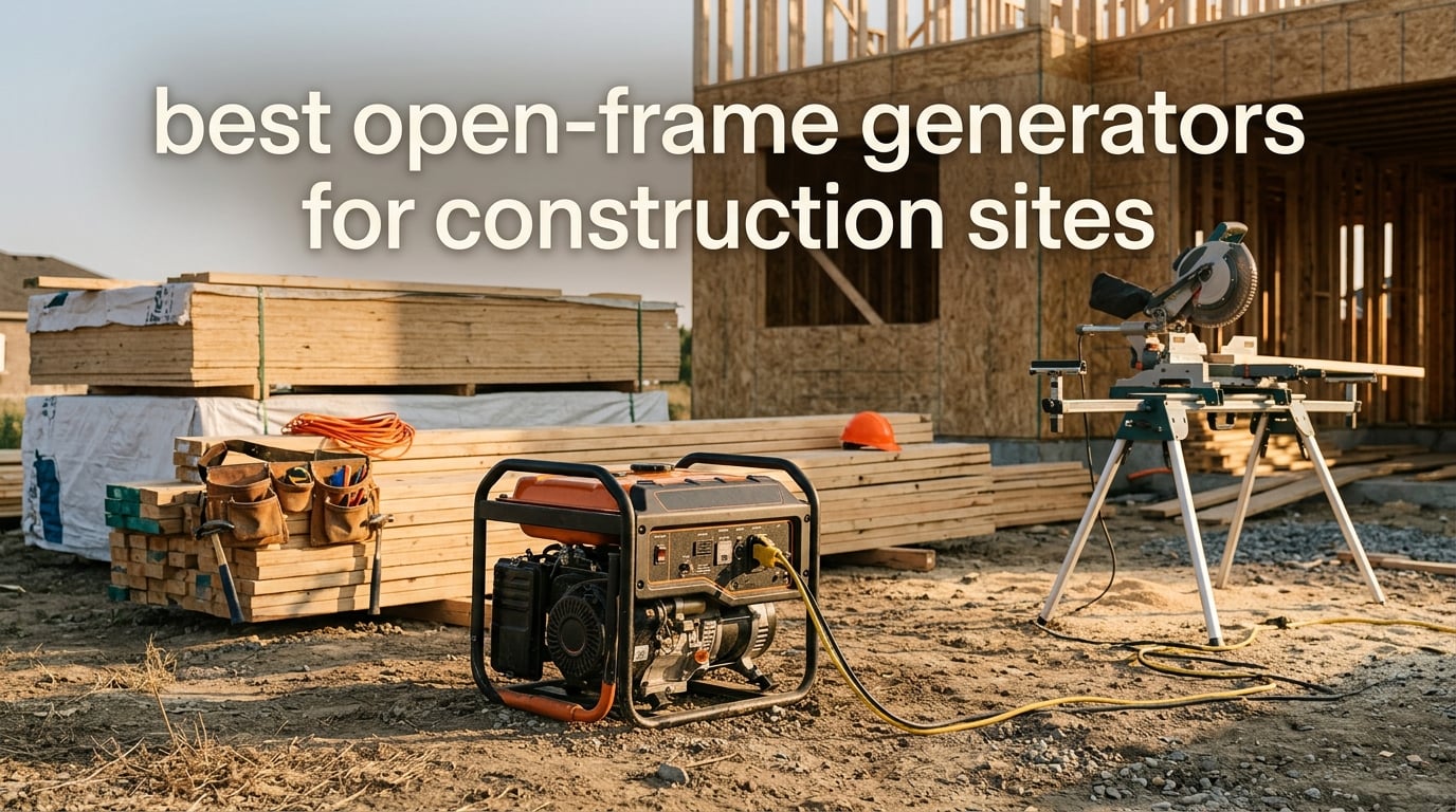 best open-frame generators for construction sites