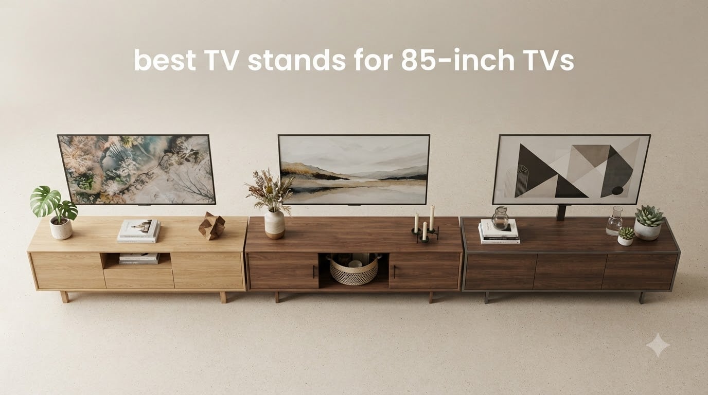 best TV stands for 85-inch TVs
