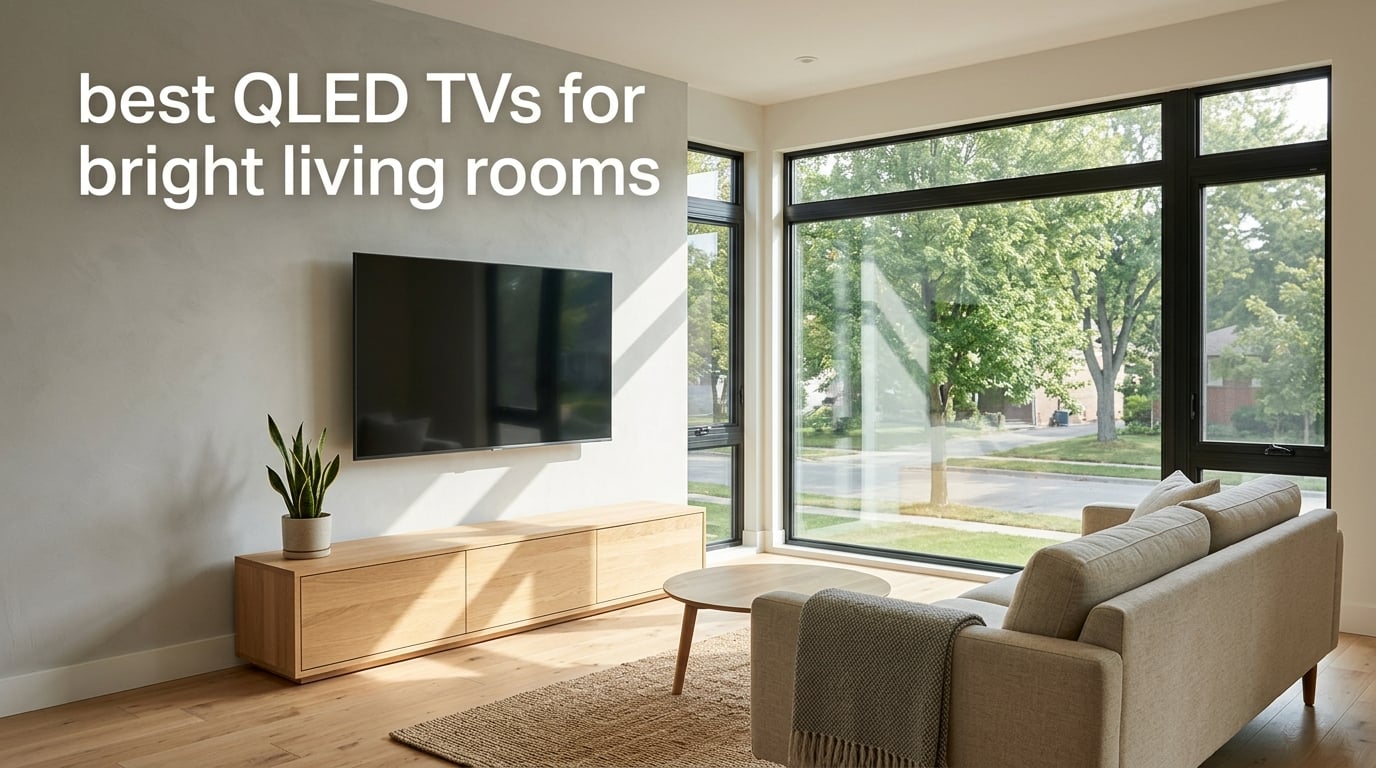 best QLED TVs for bright living rooms