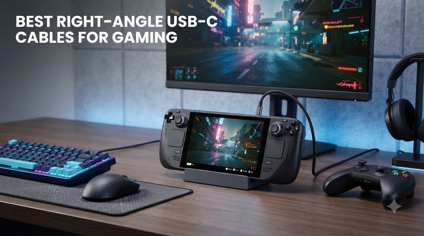 best right-angle USB-C cables for gaming