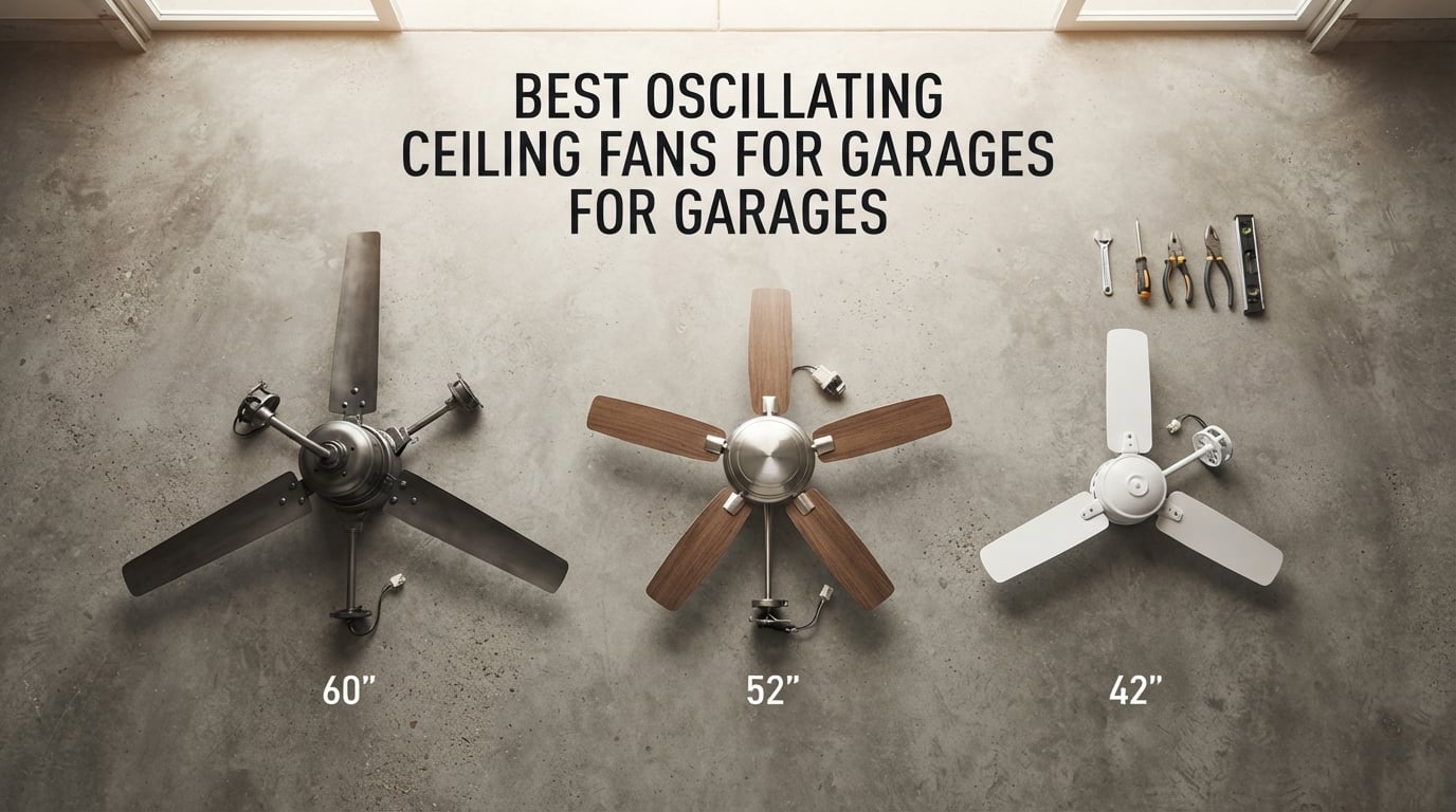 best oscillating ceiling fans for garages
