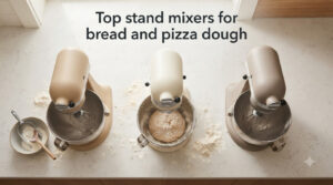 Top stand mixers for bread and pizza dough