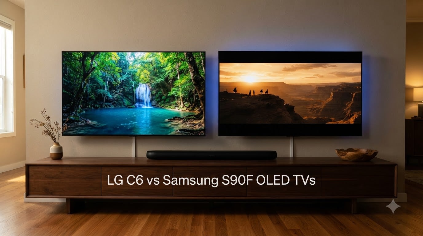 LG C6 vs Samsung S90F OLED TVs