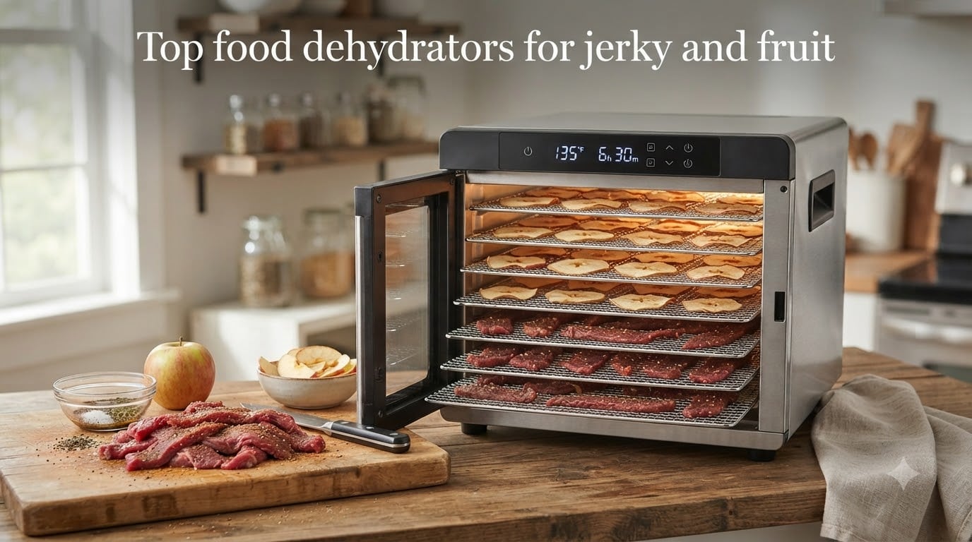 Top food dehydrators for jerky and fruit