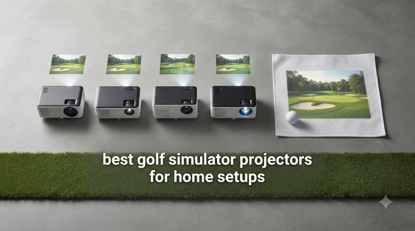 best golf simulator projectors for home setups