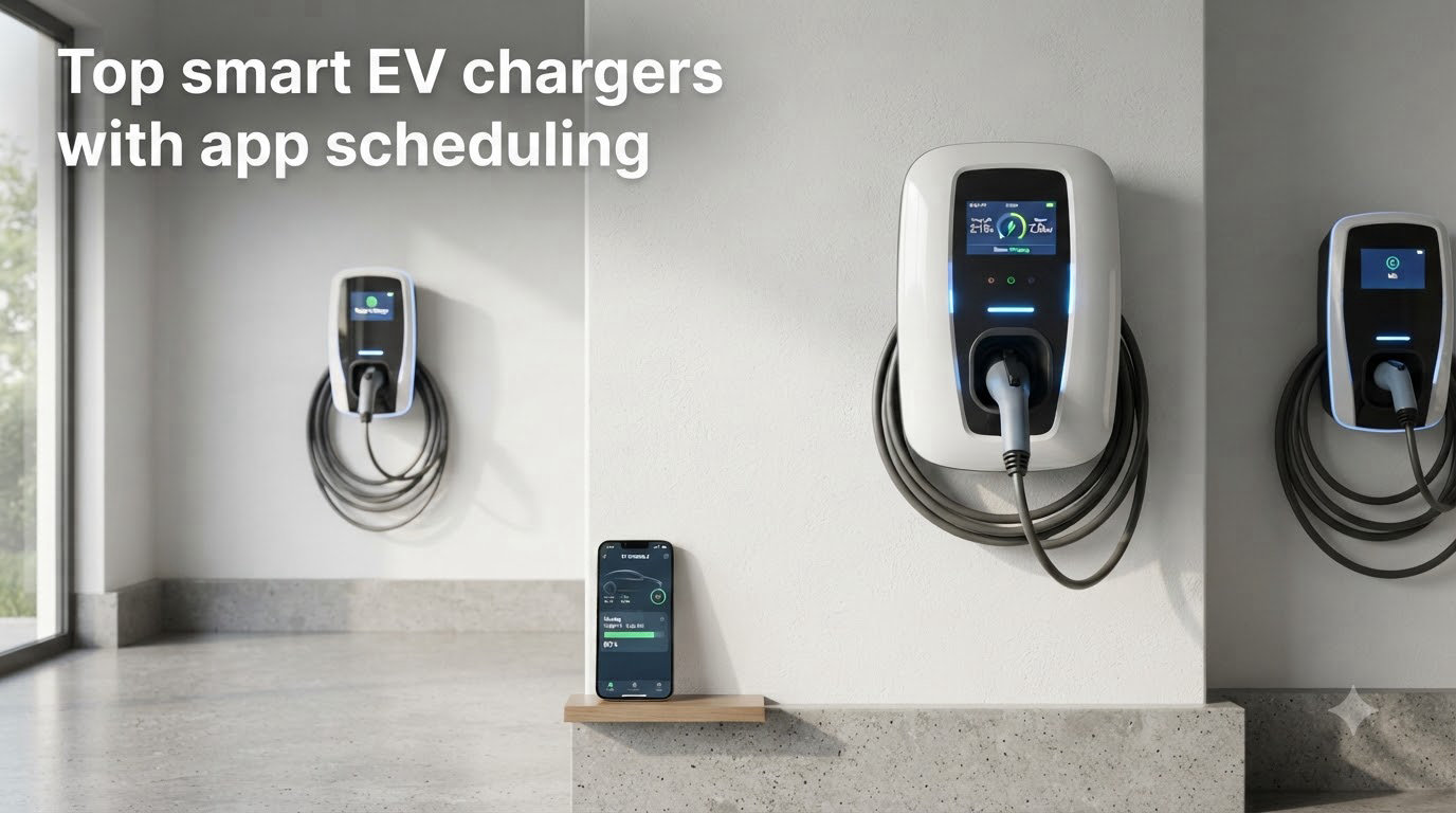 Top smart EV chargers with app scheduling
