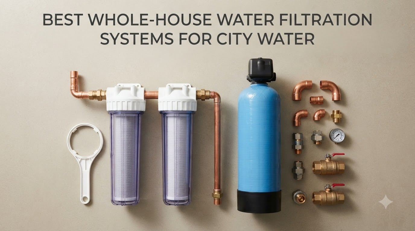 best whole-house water filtration systems for city water