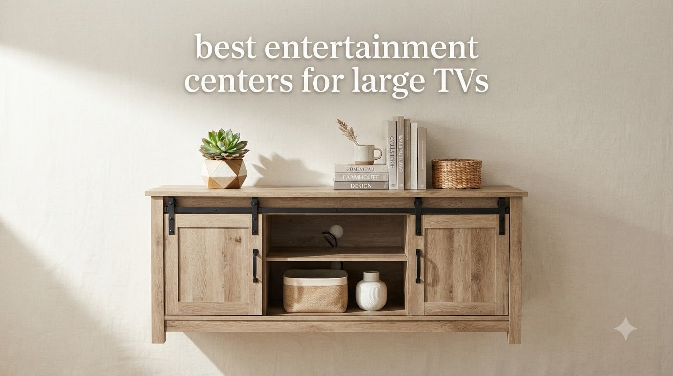 best entertainment centers for large TVs