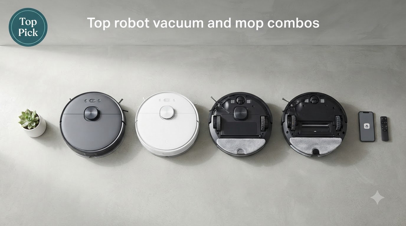 Top robot vacuum and mop combos