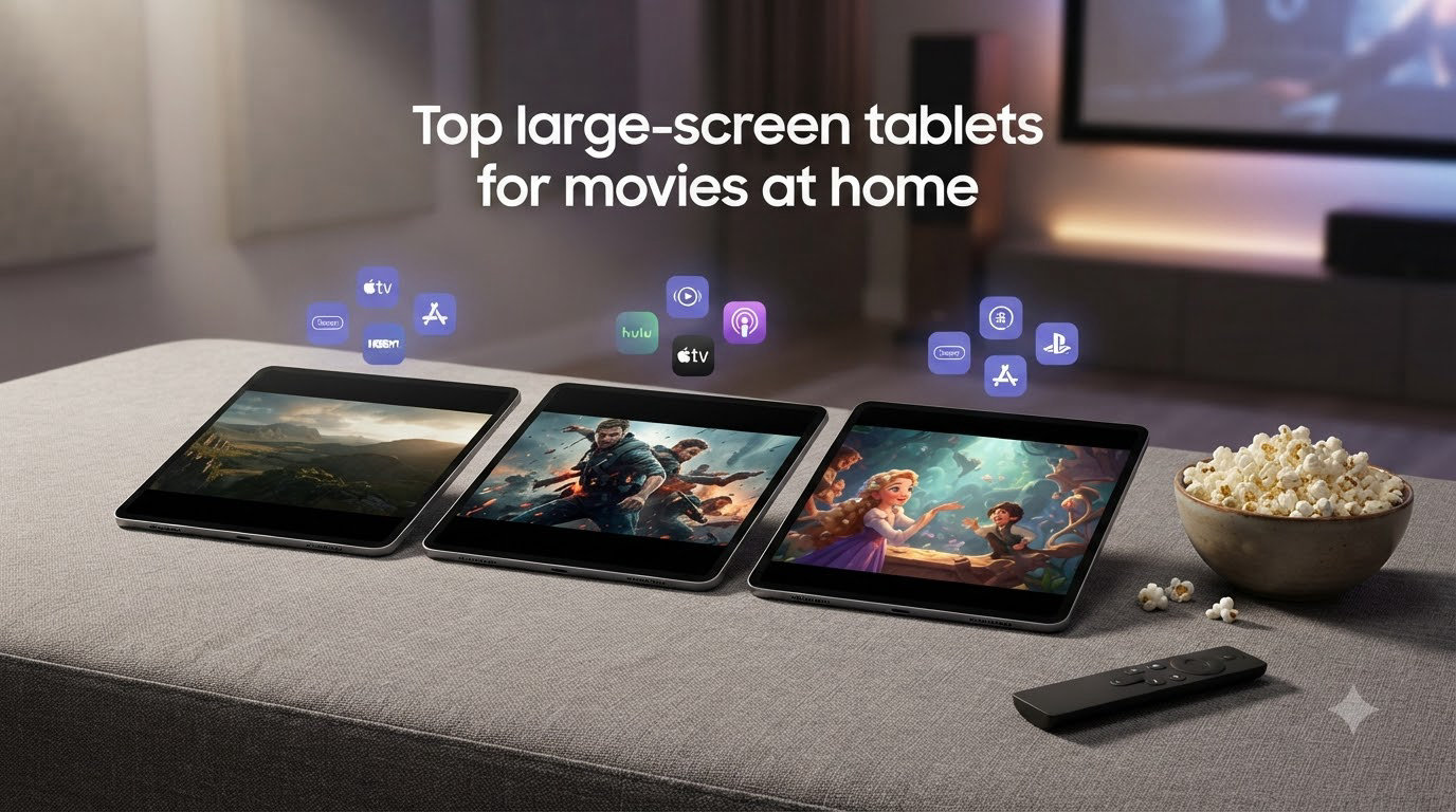 Top large-screen tablets for movies at home