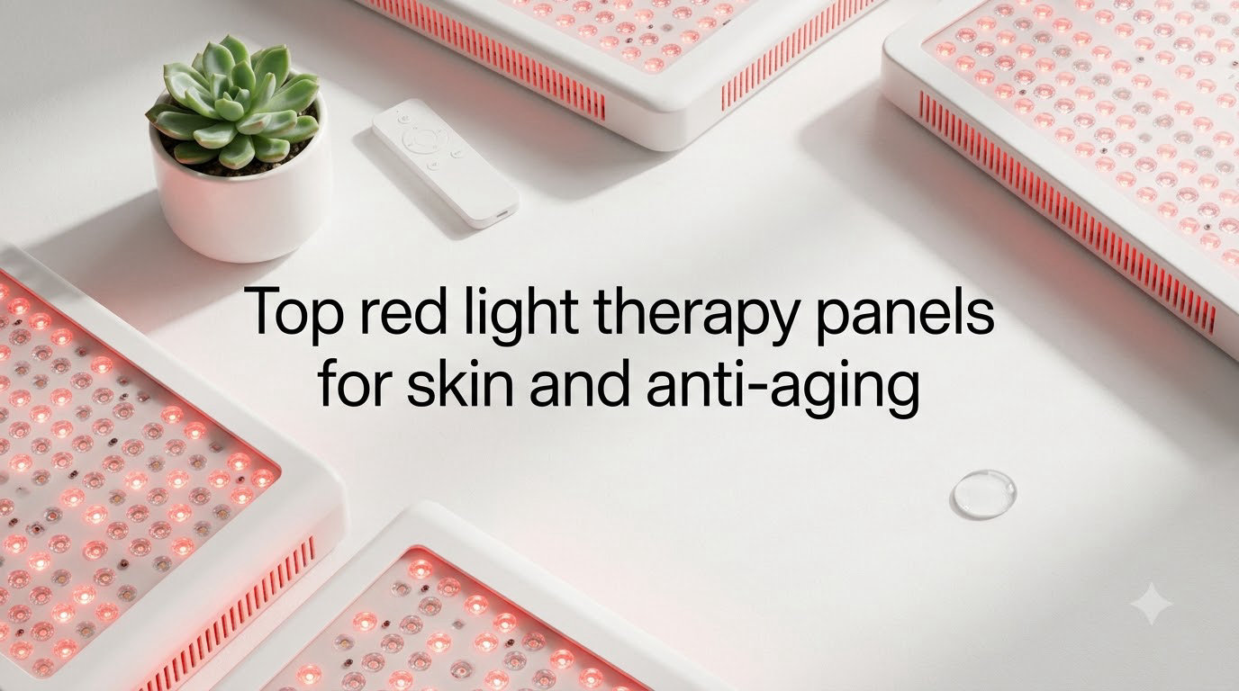 Top red light therapy panels for skin and anti-aging